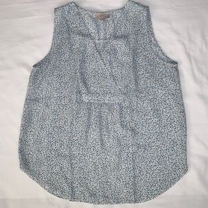 Women's Loft Outlet Sleeveless Lightweight Loose Fit Speckled Blouse, M